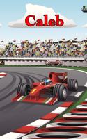 Caleb: Racecar Blood Sugar Diet Diary Journal Log Book 120 Pages 6"x9"