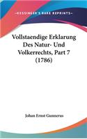 Vollstaendige Erklarung Des Natur- Und Volkerrechts, Part 7 (1786)