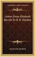 Letters from Elizabeth Barrett to B. R. Haydon