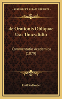 de Orationis Obliquae Usu Thucydidio