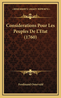 Considerations Pour Les Peuples De L'Etat (1760)