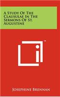 Study of the Clausulae in the Sermons of St. Augustine