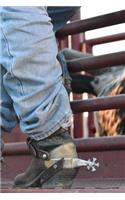 A Cowboy Boots and Spurs at a Rodeo Journal