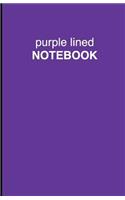 Purple Lined Notebook