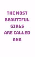 Ana Girl Woman Notebook