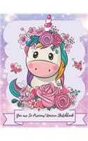 Magic Unicorn Sketch Book for Girls & Children! Cute Magical Unicorn Drawing Pad Blank Paper, Unicorns Spark Magical Imagination for Drawing, Art & Creative Fun!