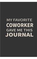 my favorite coworker gave me this journal: lined notebook journal gift idea
