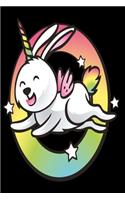 Unicorn rabbit notebook