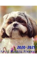 2 Year Planner 2020-2021 Daily Weekly Monthly: see it Bigger Large size Personal Appointment at a Glance Calendar Planner Spread Views 24 Months to Do List - Jan 2020 - Dec 2021 Design Shih Tzu L