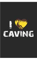 I Caving: 6x9 Caving - lined - ruled paper - notebook - notes