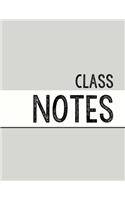 Light Grey Class Notebook