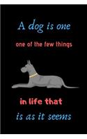 A dog is one of the few things in life that is as it seems