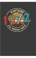 Vintage 1972 All Original Parts