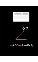 meditation & positivity Composition Notebook
