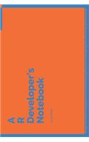 A R Developer's Notebook: 150 Dotted Grid Pages customized for R Programmers and Developers with individually Numbered Pages. Notebook with Vibrant Colour Softcover design. B(193 A Dev NB Blue and Orange)