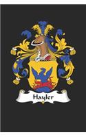 Hayler: Hayler Coat of Arms and Family Crest Notebook Journal (6 x 9 - 100 pages)