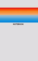 Notebook: Vintage Retro Rainbow Lined Paper Composition Journal Great for Writing Down Daily Notes and Diary - 120 Lined Pages, Size 6"x 9".