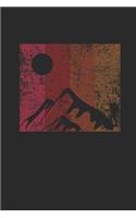 Mountain SIlhouette: Hiking Notebook, Dotted Bullet (6" x 9" - 120 pages) Sports Themed Notebook for Daily Journal, Diary, and Gift
