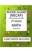 5th Grade RHODE ISLAND NECAP 2019 MATH Test Prep