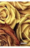 Floral Journal - Golden Roses - (Unruled)