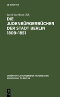 Judenbürgerbücher der Stadt Berlin 1809-1851