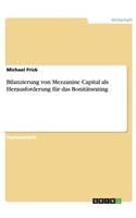 Bilanzierung von Mezzanine Capital als Herausforderung für das Bonitätsrating