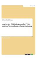 Analyse der CSR-Maßnahmen bei PUMA und ihre Verwendbarkeit für das Marketing