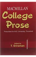 T. SRIRAMAN_MACMILLAN COLLEGE PROSE