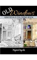Old Windows Grayscale Coloring Book