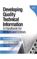Developing Quality Technical Information: A Handbook for Writers and Editors