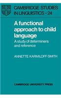 Functional Approach to Child Language