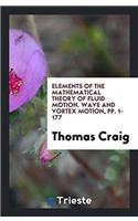 ELEMENTS OF THE MATHEMATICAL THEORY OF F
