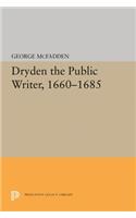 Dryden the Public Writer, 1660-1685