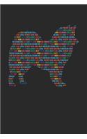 American Eskimo Dog Notebook 'Word Cloud' - Gift for American Eskimo Dog Lovers - American Eskimo Dog Journal: Medium College-Ruled Journey Diary, 110 page, Lined, 6x9 (15.2 x 22.9 cm)