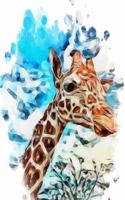 Notebook - Giraffe Abstract Painting