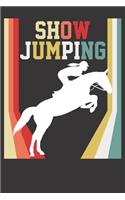 Notebook: Show Jumping Horse Rider Gift Equestrian Crown Dot Grid 6x9 120 Pages