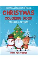 Christmas Coloring Book For Kids 6 to 12 Years