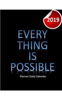Planner Daily Calendar 2019