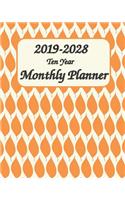 2019-2028 Ten Year Monthly Planner 8x10