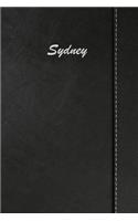 Sydney: Weekly Meal Planner Simulated Black Leather Track And Plan Your Meals 52 Week Food Planner / Diary / Log / Journal / Calendar Meal Prep And Planning