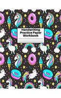 Handwriting Practice Paper Workbook