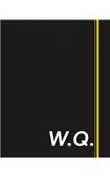 W.Q.: Classic Monogram Lined Notebook Personalized With Two Initials - Matte Softcover Professional Style Paperback Journal Perfect Gift for Men and Women