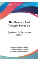 The Memory And Thought Series V1