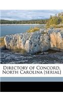 Directory of Concord, North Carolina [Serial] Volume 1902