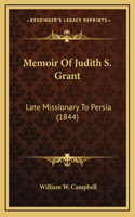 Memoir Of Judith S. Grant