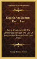 English And Roman-Dutch Law