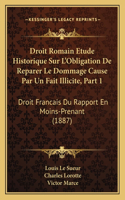 Droit Romain Etude Historique Sur L'Obligation De Reparer Le Dommage Cause Par Un Fait Illicite, Part 1