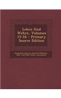 Lehre Und Wehre, Volumes 15-16