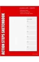 Action Steps: Landscape Layout - Graphed Pages: Action Steps with Graphed Lines for Creating. Landscape Page Layout.