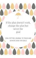 If the Plan Doesn't Work, Change the Plan but Never the Goal